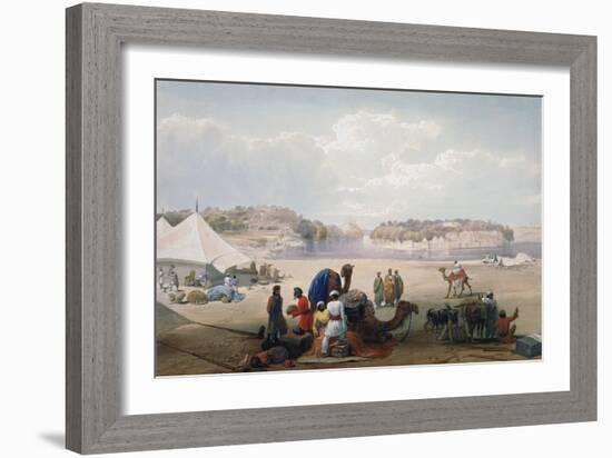 British Army under Canvas at Roree on the Indus, First Anglo-Afghan War, 1838-1842-James Atkinson-Framed Giclee Print