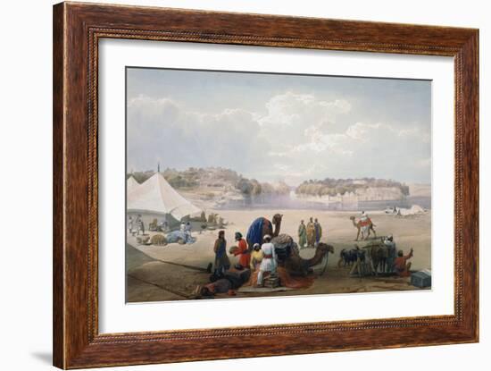 British Army under Canvas at Roree on the Indus, First Anglo-Afghan War, 1838-1842-James Atkinson-Framed Giclee Print