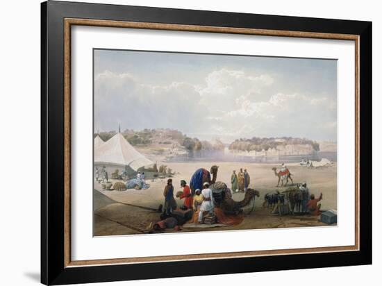 British Army under Canvas at Roree on the Indus, First Anglo-Afghan War, 1838-1842-James Atkinson-Framed Giclee Print