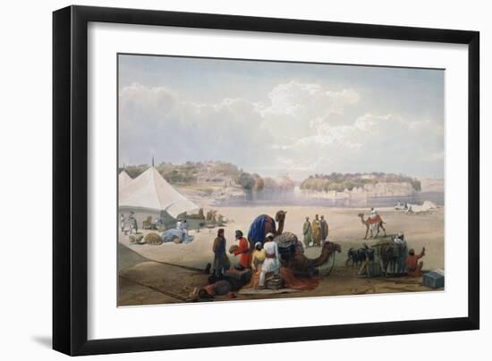 British Army under Canvas at Roree on the Indus, First Anglo-Afghan War, 1838-1842-James Atkinson-Framed Giclee Print