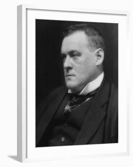 British Author and Historian Hilaire Belloc, Photographed by E. O. Hoppe-E^O^ Hoppe-Framed Premium Photographic Print