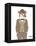 British Bulldog in Tweed Suit-Olga Angellos-Framed Stretched Canvas