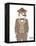 British Bulldog in Tweed Suit-Olga Angellos-Framed Stretched Canvas