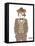 British Bulldog in Tweed Suit-Olga Angellos-Framed Stretched Canvas