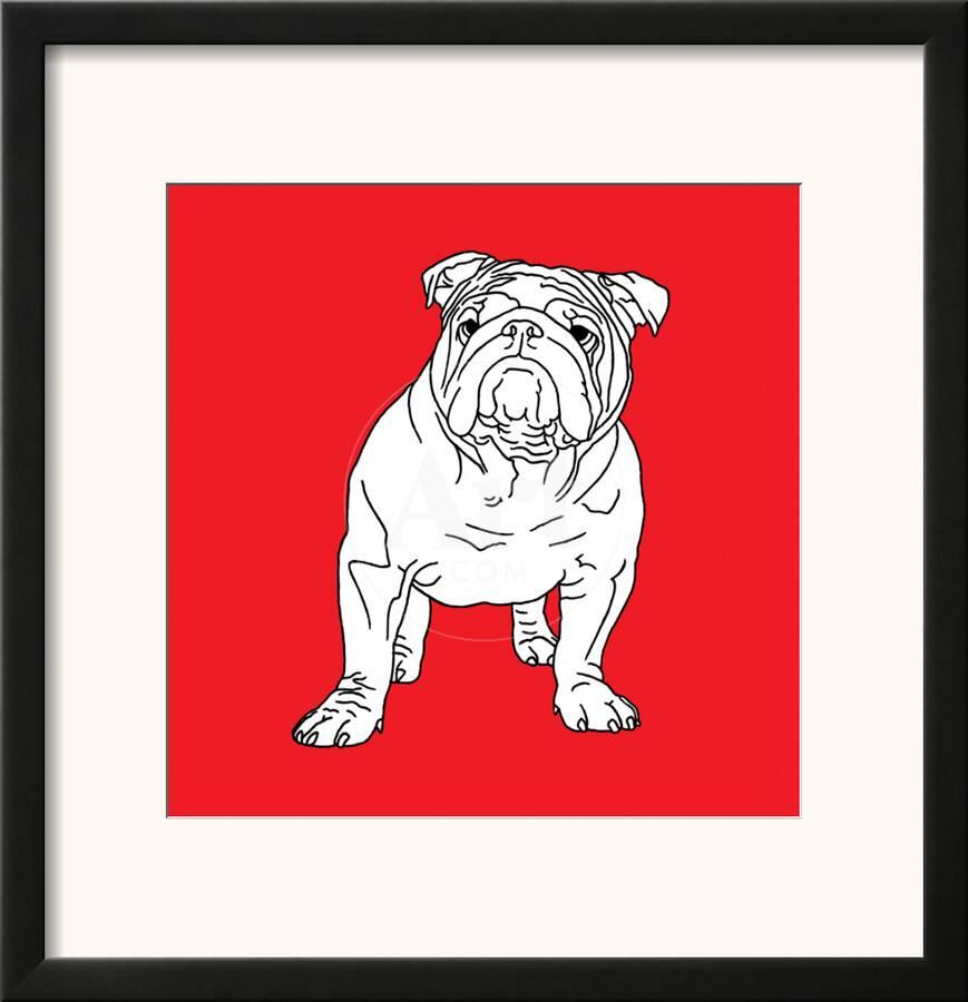 British Bulldog Framed Art Print By Anna Nyberg Com