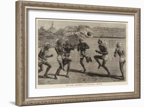 British Burmah, a Football Match-John Charles Dollman-Framed Giclee Print