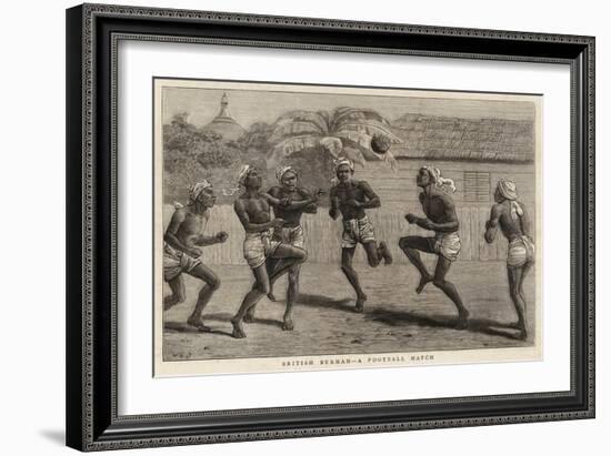 British Burmah, a Football Match-John Charles Dollman-Framed Giclee Print