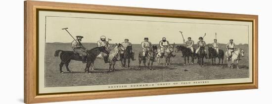 British Burmah, a Group of Polo Players-null-Framed Premier Image Canvas