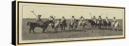 British Burmah, a Group of Polo Players-null-Framed Premier Image Canvas