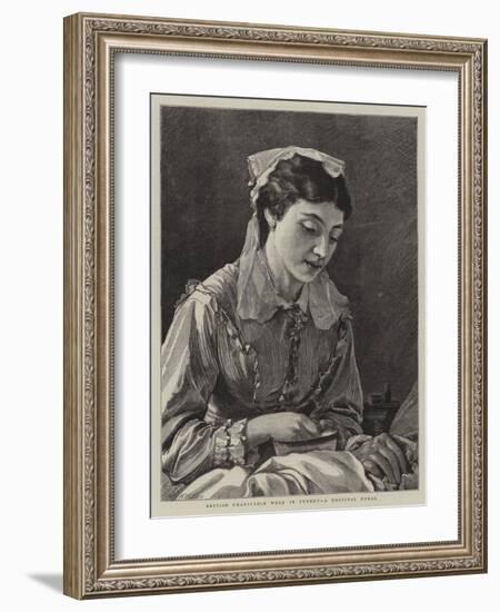 British Charitable Work in Turkey, a Hospital Nurse-Henry Woods-Framed Giclee Print