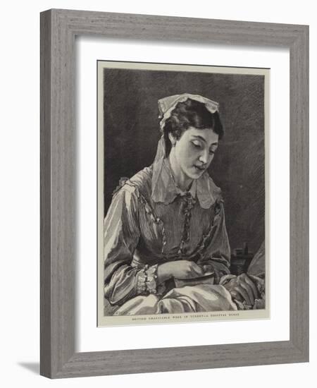 British Charitable Work in Turkey, a Hospital Nurse-Henry Woods-Framed Giclee Print