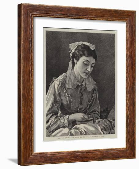 British Charitable Work in Turkey, a Hospital Nurse-Henry Woods-Framed Giclee Print