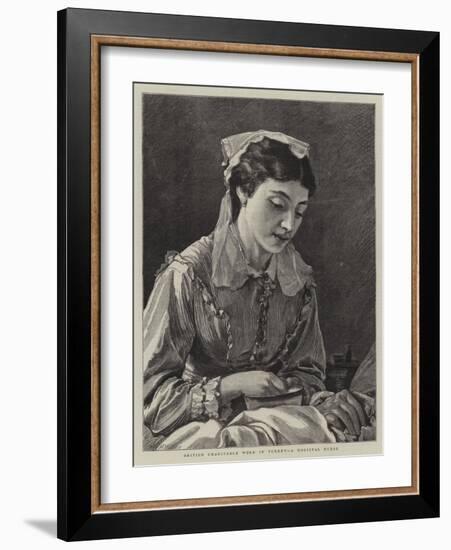 British Charitable Work in Turkey, a Hospital Nurse-Henry Woods-Framed Giclee Print