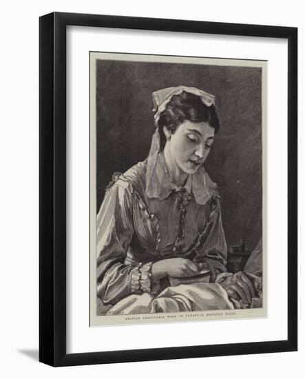 British Charitable Work in Turkey, a Hospital Nurse-Henry Woods-Framed Giclee Print