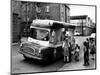 British Children Gather Round the Ice Cream Van in the Summer of 1963-null-Mounted Photographic Print