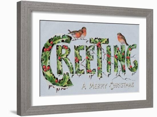 British Christmas Card-null-Framed Giclee Print