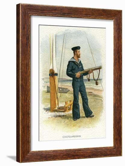 British Coastguardsman, C1890-C1893-William Christian Symons-Framed Giclee Print