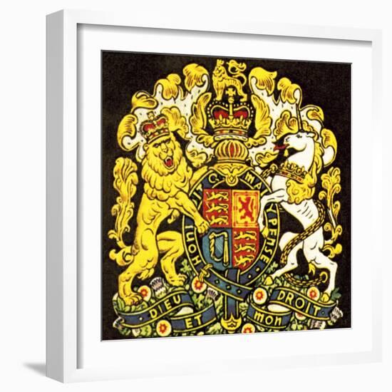 British Coat of Arms-English School-Framed Giclee Print