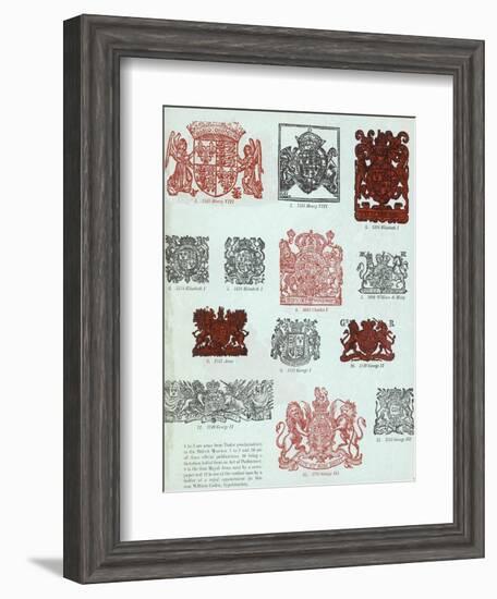 British Coats of Arms-null-Framed Art Print