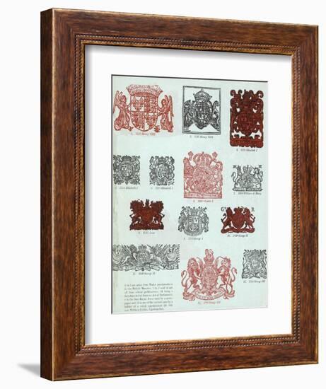 British Coats of Arms-null-Framed Art Print