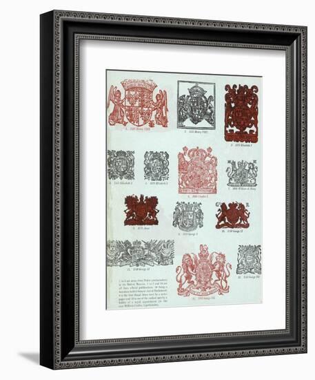 British Coats of Arms-null-Framed Art Print