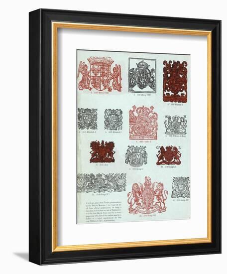 British Coats of Arms-null-Framed Art Print