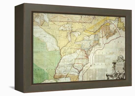 British Colonies in North America-null-Framed Premier Image Canvas