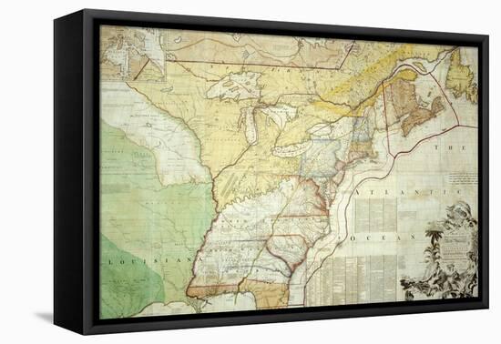 British Colonies in North America-null-Framed Premier Image Canvas