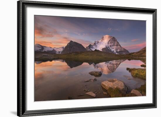 British Columbia. Sunrise over Mount Robson, highest mountain in the Canadian Rockies-Alan Majchrowicz-Framed Photographic Print