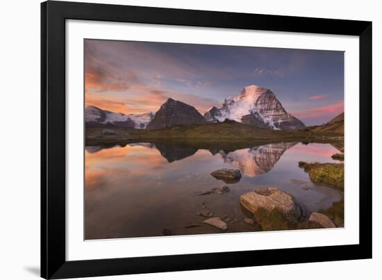 British Columbia. Sunrise over Mount Robson, highest mountain in the Canadian Rockies-Alan Majchrowicz-Framed Photographic Print