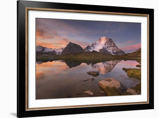 British Columbia. Sunrise over Mount Robson, highest mountain in the Canadian Rockies-Alan Majchrowicz-Framed Photographic Print