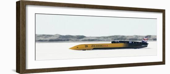 British Driver Andy Green Goes for a New Unofficial World Diesel Powered Land Speed Record-Douglas C. Pizac-Framed Photographic Print