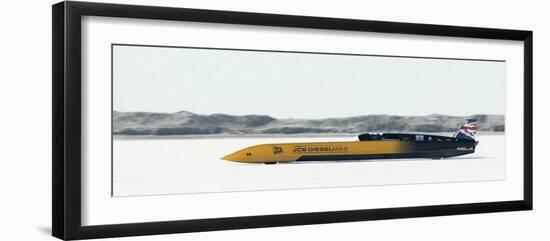 British Driver Andy Green Goes for a New Unofficial World Diesel Powered Land Speed Record-Douglas C. Pizac-Framed Photographic Print