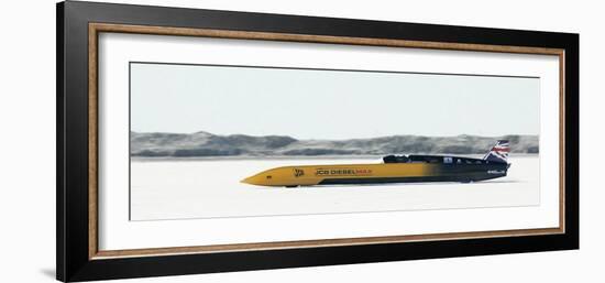 British Driver Andy Green Goes for a New Unofficial World Diesel Powered Land Speed Record-Douglas C. Pizac-Framed Photographic Print