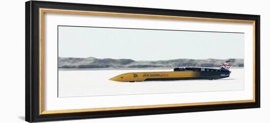 British Driver Andy Green Goes for a New Unofficial World Diesel Powered Land Speed Record-Douglas C. Pizac-Framed Photographic Print