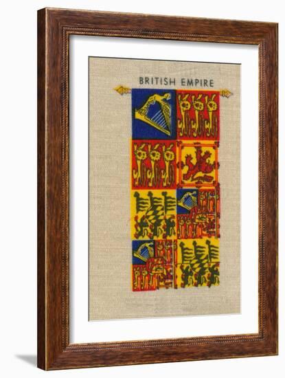 'British Empire - Standard of H.M. The Queen', c1910-Unknown-Framed Giclee Print