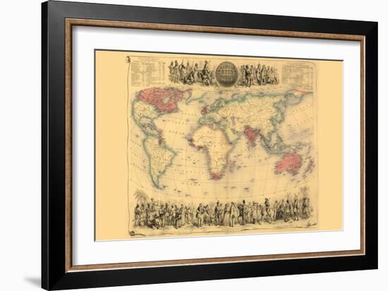 British Empire Throughout the World-John Bartholemew-Framed Art Print