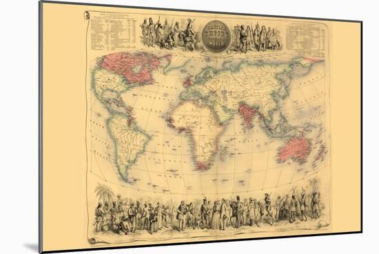 British Empire Throughout the World-John Bartholemew-Mounted Art Print