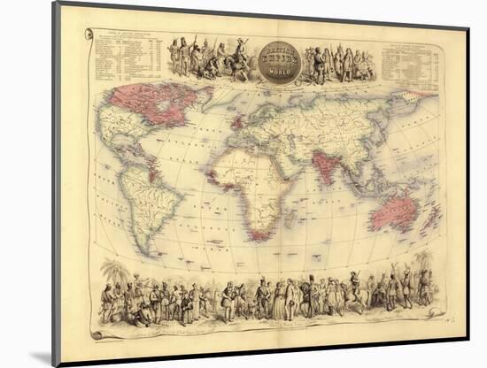 British Empire World Map, 19th Century-Library of Congress-Mounted Photographic Print