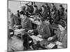 British Enlisted Women Learning Morse Code in Classroom, Ca. 1942-null-Mounted Photo