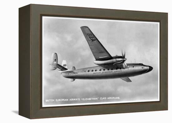 British European Airways 'Elizabethan' Class Aeroplane, 20th Century-null-Framed Premier Image Canvas