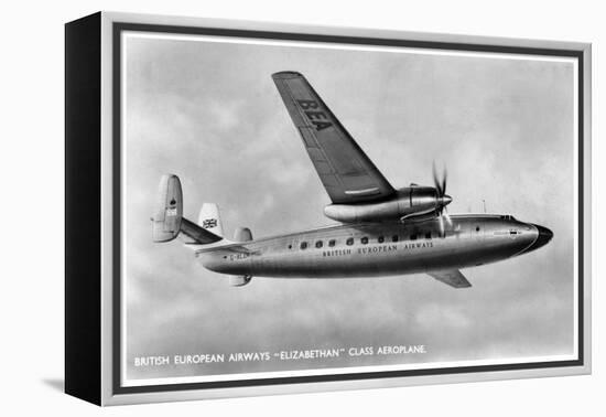 British European Airways 'Elizabethan' Class Aeroplane, 20th Century-null-Framed Premier Image Canvas