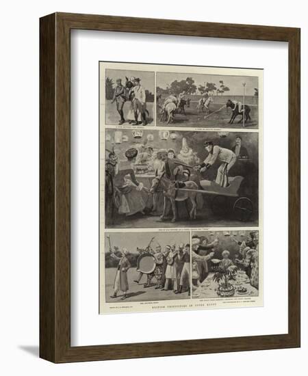 British Festivities in Upper Egypt-John Charles Dollman-Framed Giclee Print