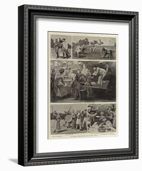 British Festivities in Upper Egypt-John Charles Dollman-Framed Giclee Print