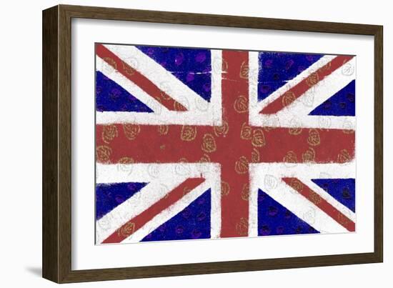 British Flag-Whoartnow-Framed Giclee Print