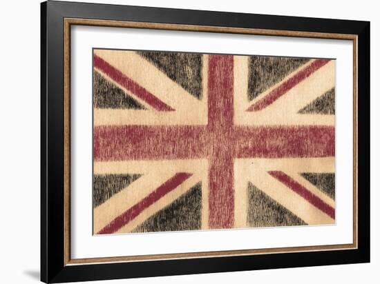 British Flag-Whoartnow-Framed Giclee Print