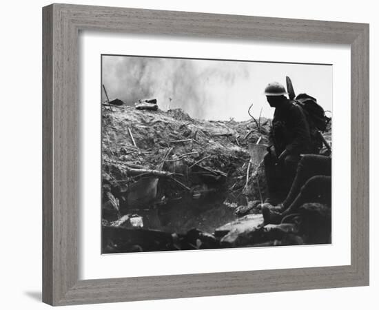 British Front 1915-Robert Hunt-Framed Photographic Print