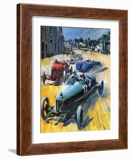 British Grand Prix Victory-Graham Coton-Framed Giclee Print