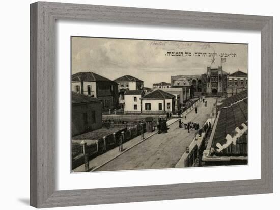 British Hospital, Jaffa, Israel-null-Framed Art Print