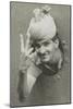 British Indian Soldier He Gives the 'V' Sign from a Port-Hole of a Ship on Arrival in Singapore-null-Mounted Photo